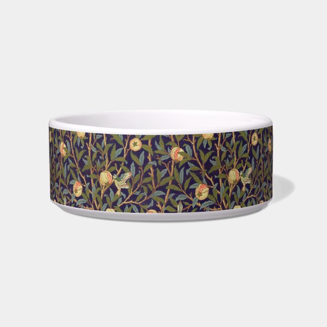 William Morris Bird en Pomegranate  Art Voerbakje (Voorkant)