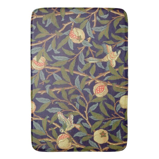 William Morris Bird en Pomegranate  Floral Badmat (Voorkant Verticaal)