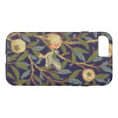 William Morris Bird en Pomegranate  Floral Case-Mate iPhone Case (Achterkant (Horizontaal))