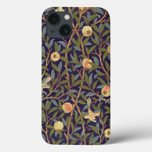William Morris Bird en Pomegranate  Floral Case-Mate iPhone Case (Achterkant)
