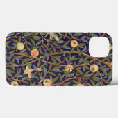 William Morris Bird en Pomegranate  Floral Case-Mate iPhone Case (Achterkant (horizontaal))
