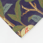 William Morris Bird en Pomegranate  Floral Fleece Deken (Hoek)