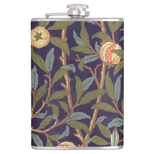 William Morris Bird en Pomegranate  Floral Heupfles (Voorkant)