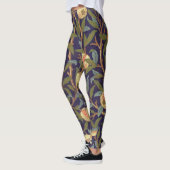 William Morris Bird en Pomegranate  Floral Leggings (Links)