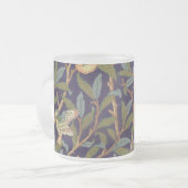 William Morris Bird en Pomegranate  Floral Matglas Koffiemok (Voorkant links)