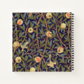 William Morris Bird en Pomegranate  Floral Notitieboek (Achterkant)