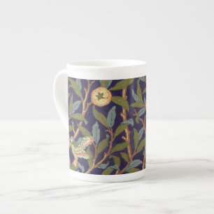 William Morris Bird en Pomegranate  Floral Porselein Kop