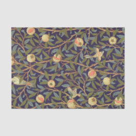 William Morris Bird en Pomegranate  Floral Tissuepapier