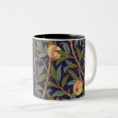 William Morris Bird en Pomegranate  Floral Tweekleurige Koffiemok (Voorkant rechts)
