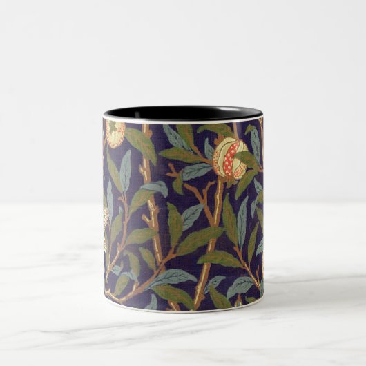 William Morris Bird en Pomegranate  Floral Tweekleurige Koffiemok (Center)