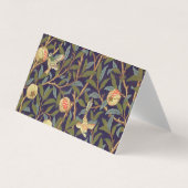 William Morris Bird en Pomegranate  Floral Visitekaartje (Voorkant)