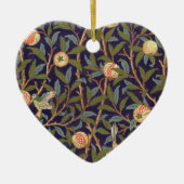 William Morris Bird en Pomegranate Keramisch Ornament (Voorkant)