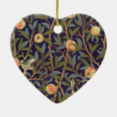 William Morris Bird en Pomegranate Keramisch Ornament (Achterkant)