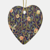 William Morris Bird en Pomegranate Keramisch Ornament (Links)