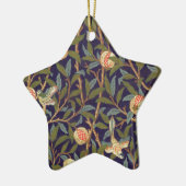 William Morris Bird en Pomegranate Keramisch Ornament (Links)