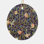 William Morris Bird en Pomegranate Keramisch Ornament (Links)