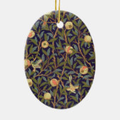 William Morris Bird en Pomegranate Keramisch Ornament (Achterkant)