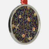 William Morris Bird en Pomegranate Metalen Ornament (Rechts)