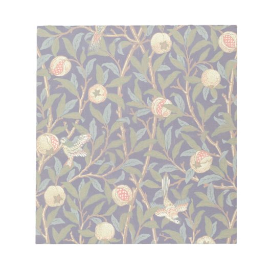 William Morris Bird en Pomegranate Notitieblok (Voorkant)