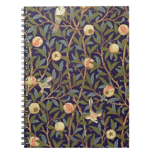 William Morris Bird en Pomegranate Notitieboek (Voorkant)