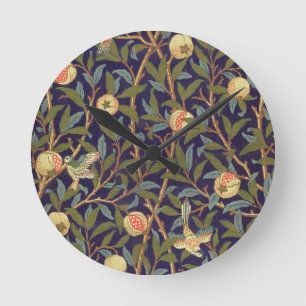 William Morris Bird en Pomegranate Ronde Klok