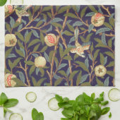 William Morris Bird en Pomegranate Theedoek (Gevouwen)