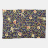 William Morris Bird en Pomegranate Theedoek (Horizontaal)