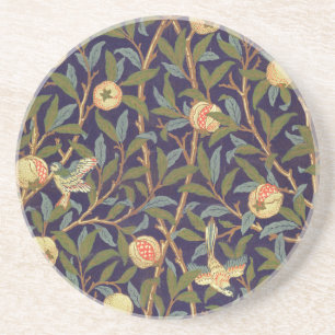 William Morris Bird en Pomegranate Zandsteen Onderzetter