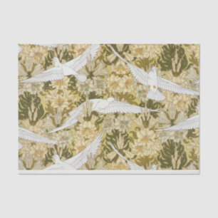William Morris Bird Floral Pattern Design Tissuepapier