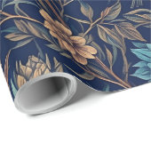 William Morris Bird Flower Plant Pattern Cadeaupapier (Rol Hoek)