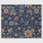 William Morris Bird Flower Plant Pattern Cadeaupapier (Vlak)