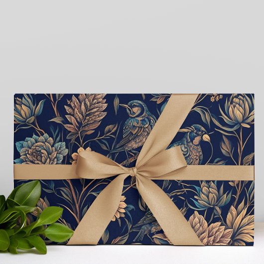 William Morris Bird Flower Plant Pattern Cadeaupapier