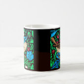 William Morris Bird & Flower Tile, Blue en Black Koffiemok (Center)