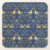 William Morris Bird Pattern Kartonnen Onderzetters (Voorkant)