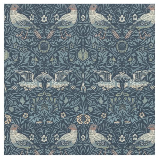 William Morris  Bird Pattern Stof (Close Up)