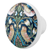 William Morris Birds and Tulips Art Nouveau Keramische Knop (Rechts)