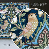 William Morris Birds and Tulips Art Nouveau Tegeltje