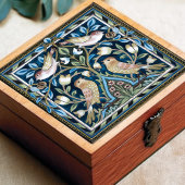 William Morris Birds and Tulips Art Nouveau Tegeltje