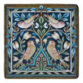 William Morris Birds and Tulips Art Nouveau Trivet (Voorkant)