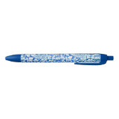William Morris, Birds Anemone - Blue Floral  Zwarte Inkt Pen (Bodem)