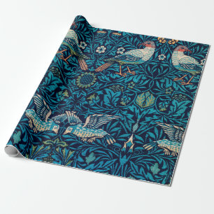 William Morris Birds Art Nouveau Floral Pattern Cadeaupapier