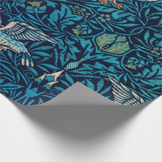 William Morris Birds Art Nouveau Floral Pattern Cadeaupapier (Hoek)