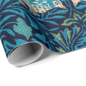 William Morris Birds Art Nouveau Floral Pattern Cadeaupapier (Rol Hoek)