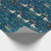 William Morris Birds Art Nouveau Floral Pattern Cadeaupapier (Hoek)