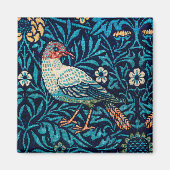 William Morris Birds Art Nouveau Floral Pattern Magneet (Voorkant)