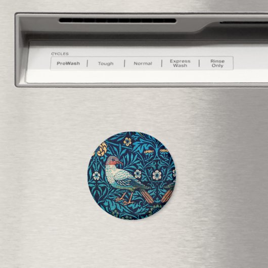 William Morris Birds Art Nouveau Floral Pattern Magneet (Insitu (Vaatwasser))