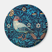 William Morris Birds Art Nouveau Floral Pattern Magneet (Voorkant)