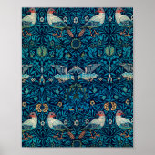 William Morris Birds Art Nouveau Floral Pattern Poster (Voorkant)