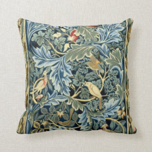 William Morris Birds en Acanthus Kussen