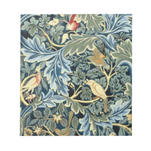William Morris Birds en Acanthus Notitieblok (Voorkant)